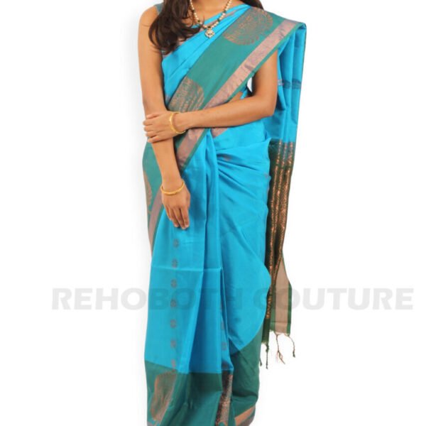 Blue-Green Semi Silk