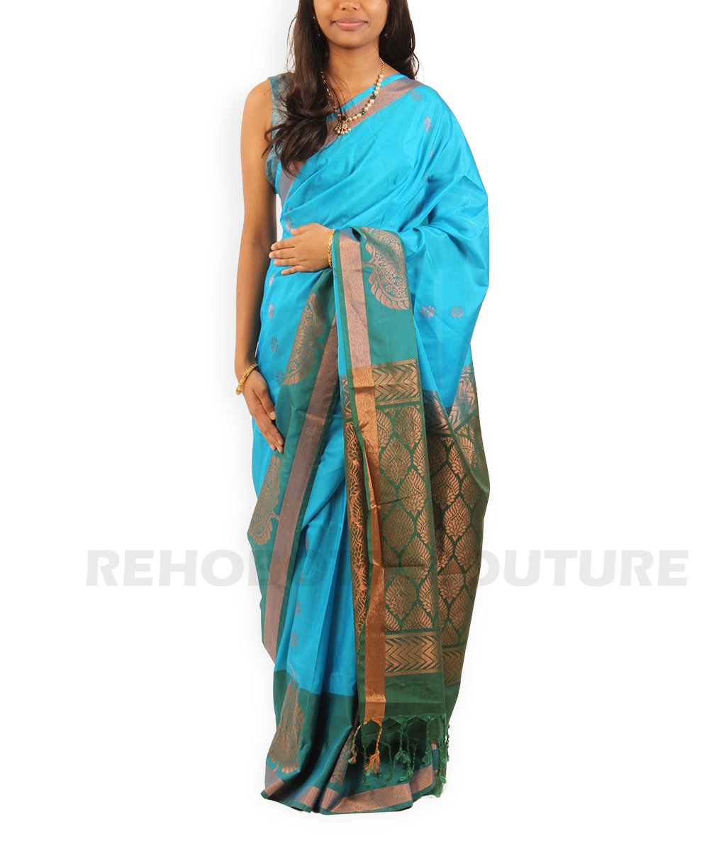 Blue-Green Semi Silk - Image 4