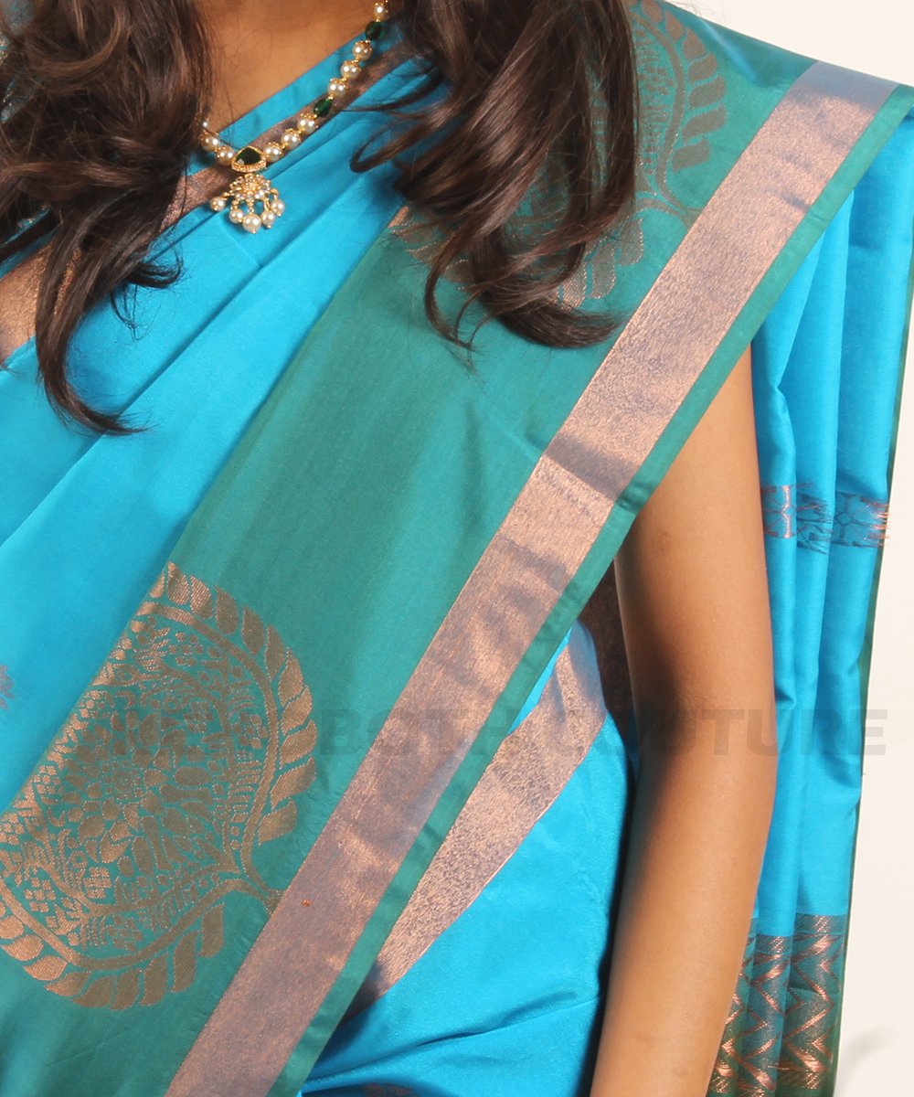 Blue-Green Semi Silk - Image 5