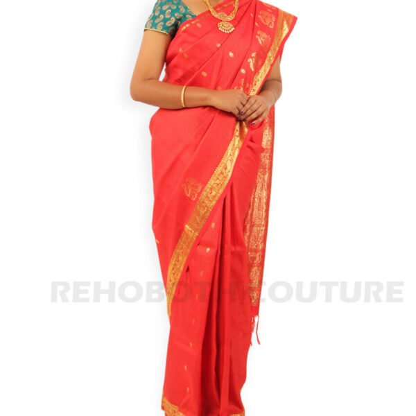 Kanjivaram Tomato Red