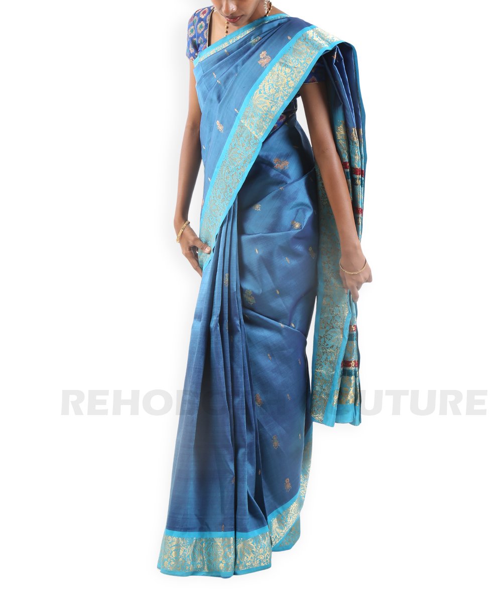 Kanjivaram Turquoise - Image 2