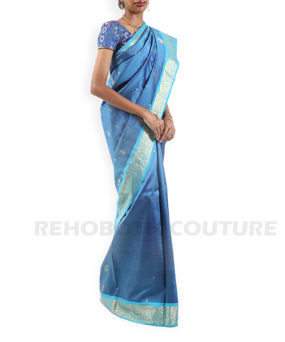 Kanjivaram Turquoise - Image 3