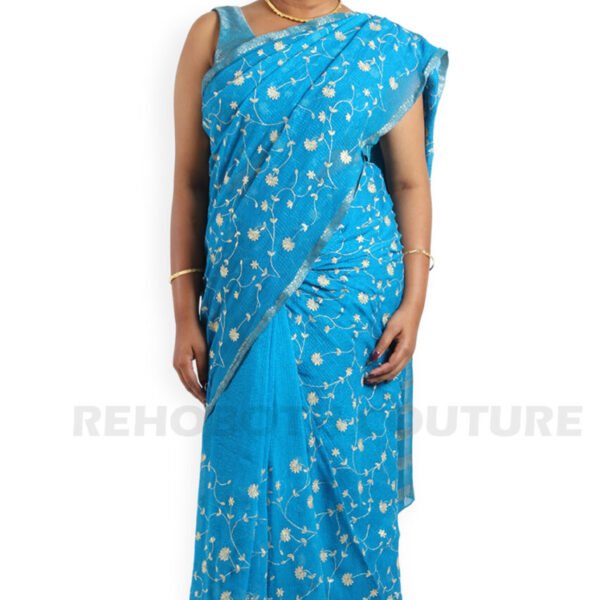 Royal Blue Motif Silk