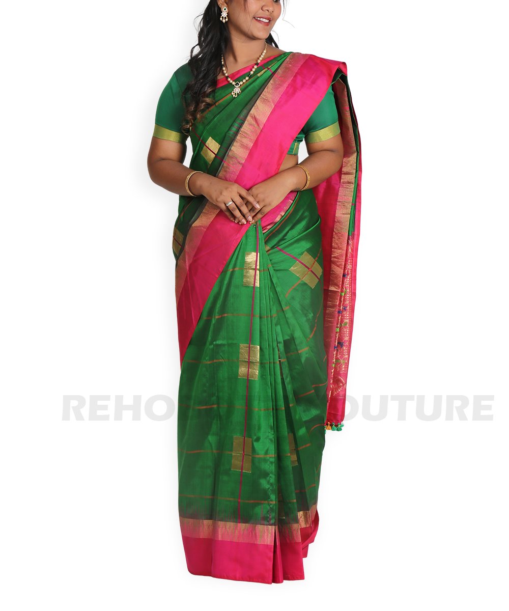 Vibrant Green Checked