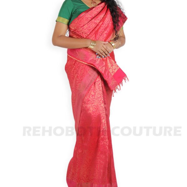 Warm Pink Woven Silk