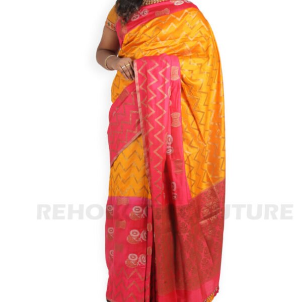 Yellow Zigzag Patola