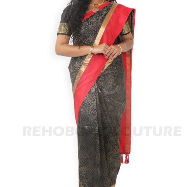 Black Red Banarasi