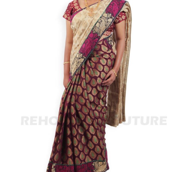 Beige Gold Semi-Katan