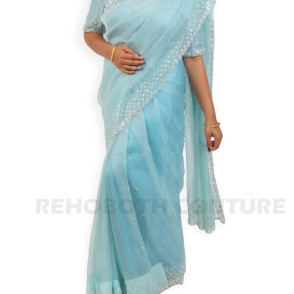 Sky Blue Organza Stone