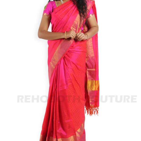 Tissue Linen Gold Zari