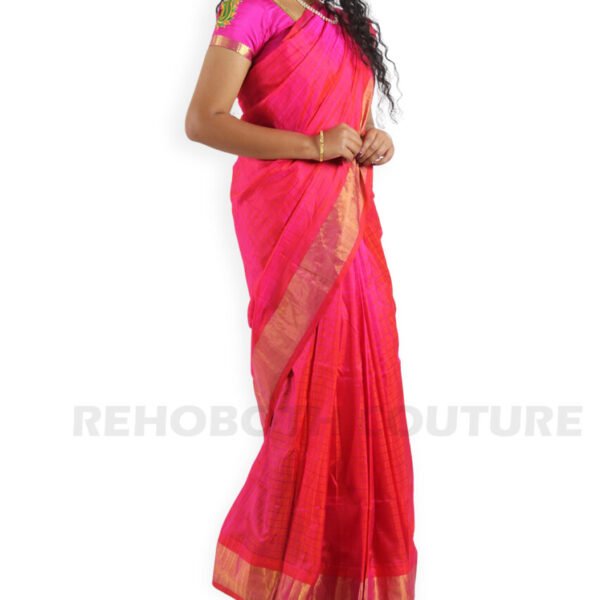 Tissue Linen Gold Zari