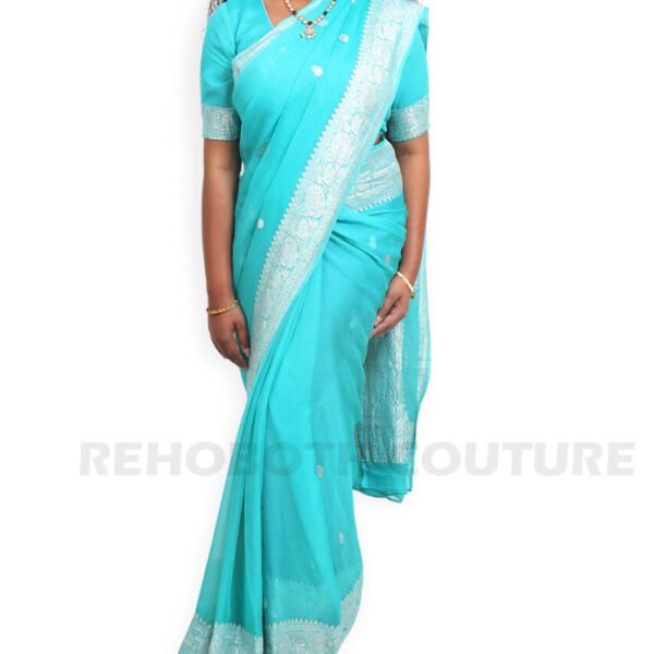 Turquoise Khadi Silver
