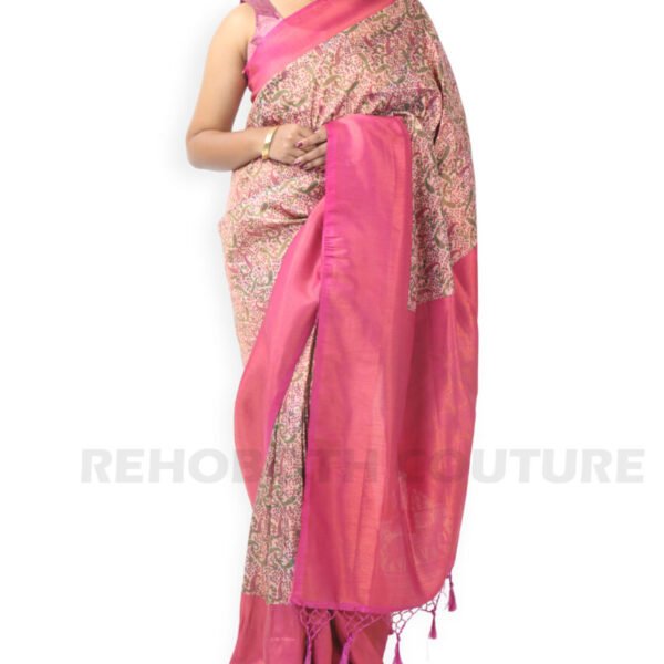 Pink Silk Blend Floral