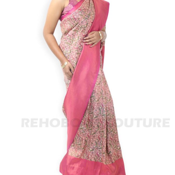 Pink Silk Blend Floral