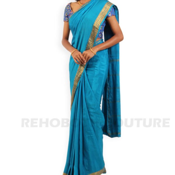 Sky Blue Mysore Silk