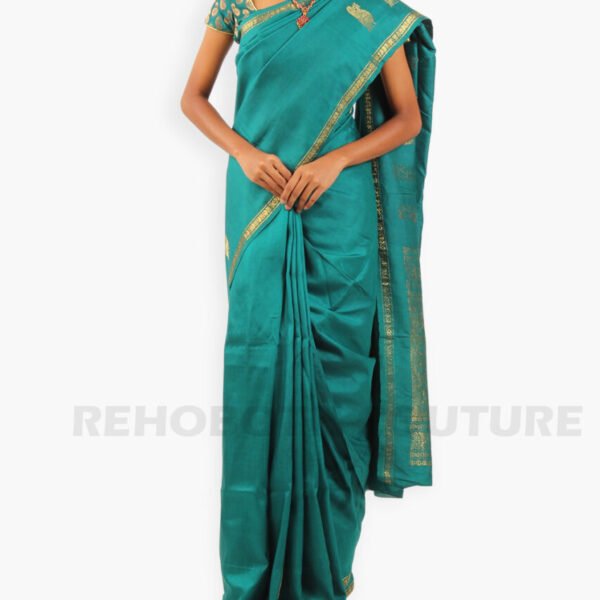 Green Kanchi Gold Zari