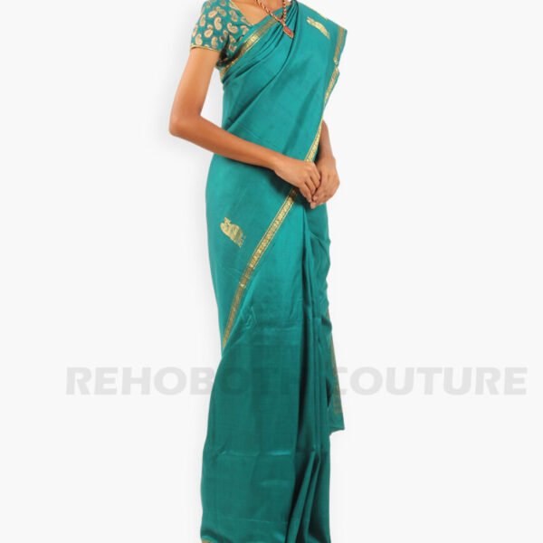 Green Kanchi Gold Zari